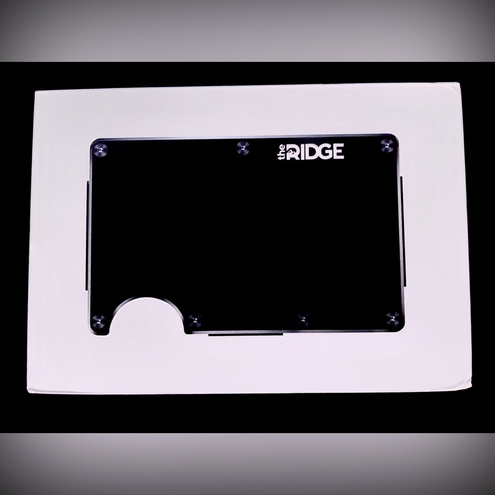 RIDGE Wallet | Matte Black x Aluminum
